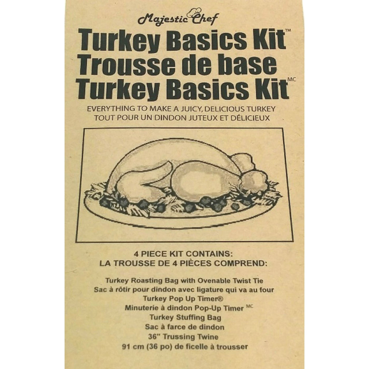 Majestic Chef - Natural Turkey Stuffing Bags – Eden West Gourmet