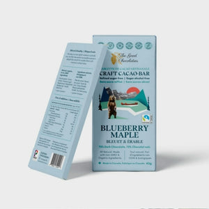 The Good Chocolatier - Blueberry Maple Dark chocolate 75%