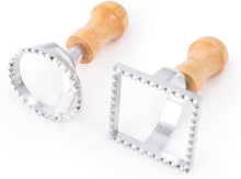 Load image into Gallery viewer, Ravioli Cutter Stamps, Round & Square