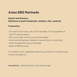 Spice Works - Asian BBQ Marinade Mix