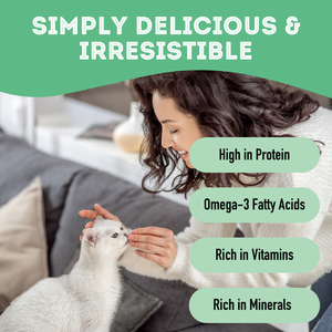 Wild Salmon & Herring Dehydrated Pet Treat: Skin Health