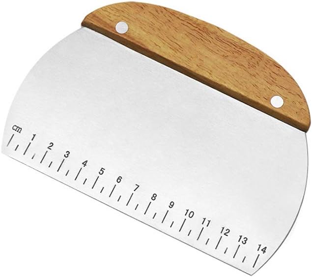 Stainless Steel Pastry Scraper Chopper /w Measuring Marks