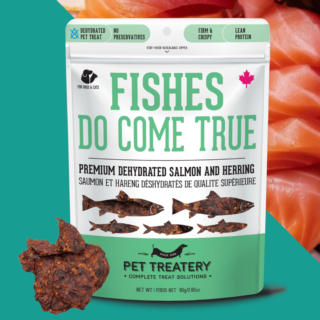 Wild Salmon & Herring Dehydrated Pet Treat: Skin Health