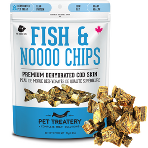 Fish & Noooo Chips - Premium Freeze Dried Cod Skin Dog & Cat Treat