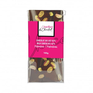 L'Atelier du Chocolat - Pistachio with Milk Chocolate