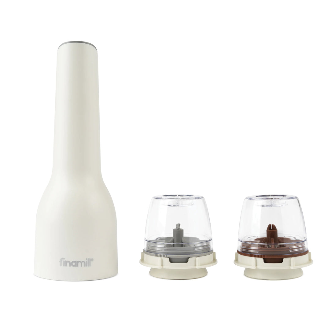 FinaMill Rechargeable Mill - Pepper & Spice Grinder in One - Soft Cream