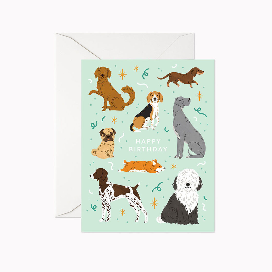 Dog Birthday Greeting Card