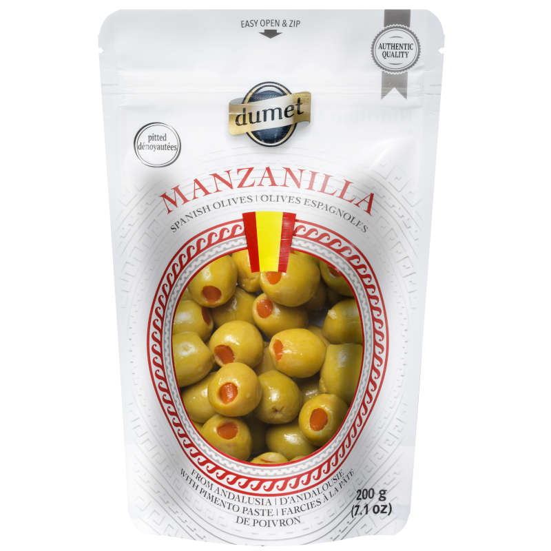 Pimento Paste Stuffed Spanish Green Olives Manzanilla