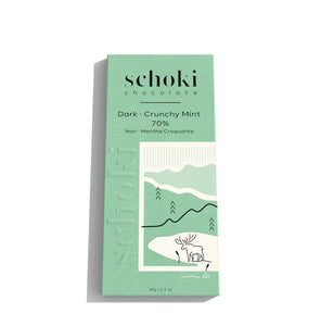 Schoki Chocolate - Dark Crunchy Mint 70%