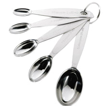 Load image into Gallery viewer, Cuisipro - Measuring Spoons - Set of 5 Spoons - Stainless Steel
