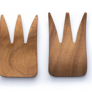 Salad Servers-Acacia Bear Claw Salad Servers