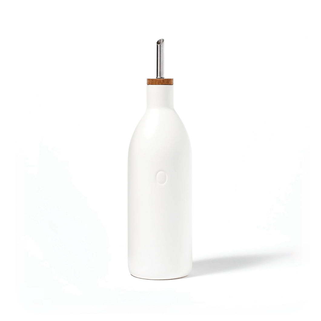White Ceramic Olive Oil Dispenser