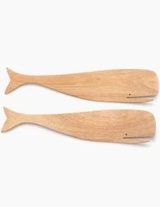 Salad Servers-Acacia Whale Salad Servers