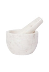 Mortar and Pestle, White Marble