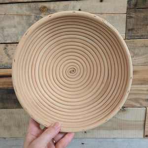 Round Loaf Bread Proving Basket with liner, Large 10"