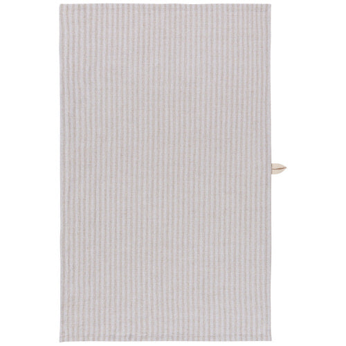 DishTowel  - Dove Gray Stripe Linen and Cotton