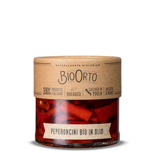 Bio Orto - Organic Sliced Chili Peppers in Extra Virgin Olive Oil