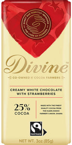 Divine - White Chocolate With Strawberries