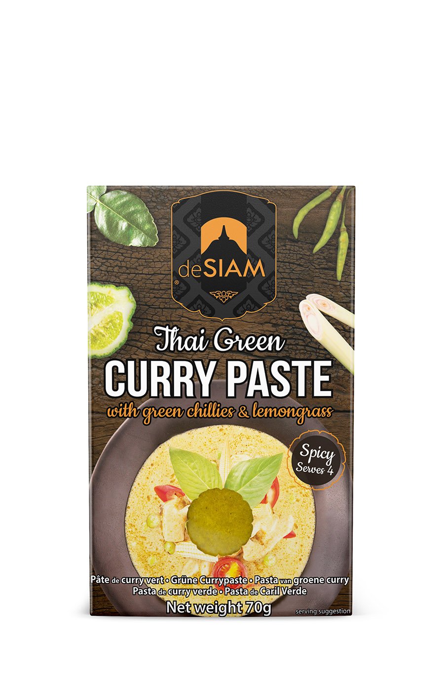 DeSiam - green thai curry paste, spicy
