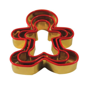 Cookie Cutter gold and red - Gingerbread Boys, Set of 3