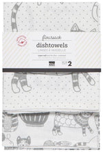 Load image into Gallery viewer, Dishtowels Floursack Tea Towel - Cats Set of 2

