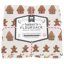 Load image into Gallery viewer, Dishtowels Bakers Floursack - Set of 3 - Xmas cookies
