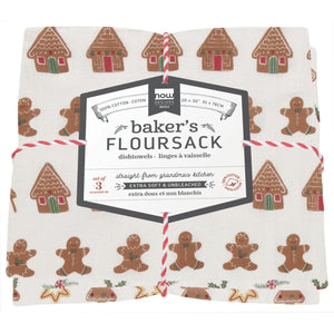 Dishtowels Bakers Floursack - Set of 3 - Xmas cookies