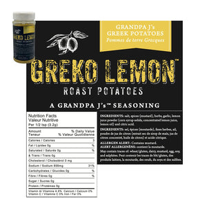 Grandpa J’s Greko Lemon Roast Potatoes Seasoning