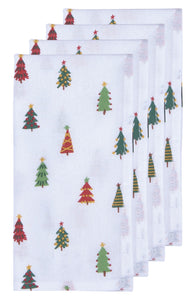 Now Designs-Napkins 4/set Merry and Bright Print