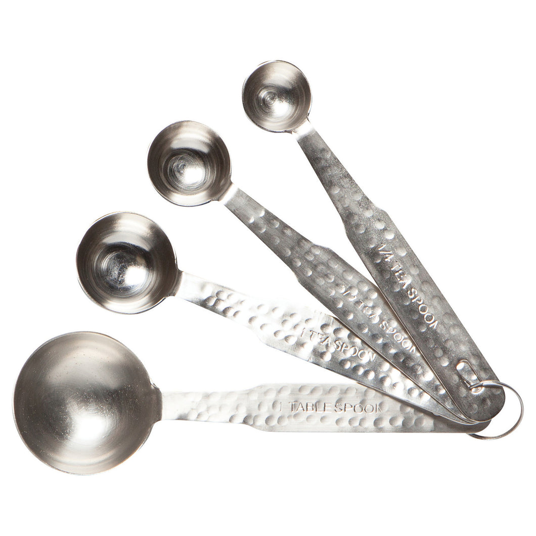 Danica - Measuring Spoons Hammered Silver