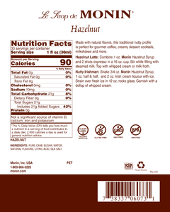 Monin - Hazelnut Syrup