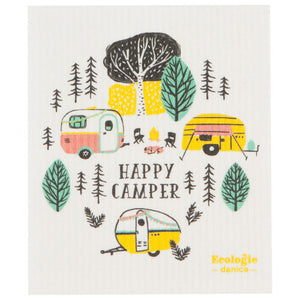 Swedish Dishcloth - Happy Camper