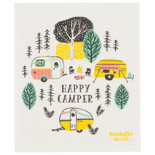 Swedish Dishcloth - Happy Camper