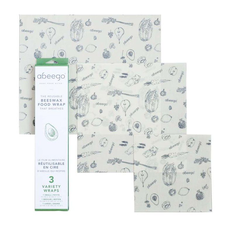 Abeego - Beeswax food wrap, variety pack